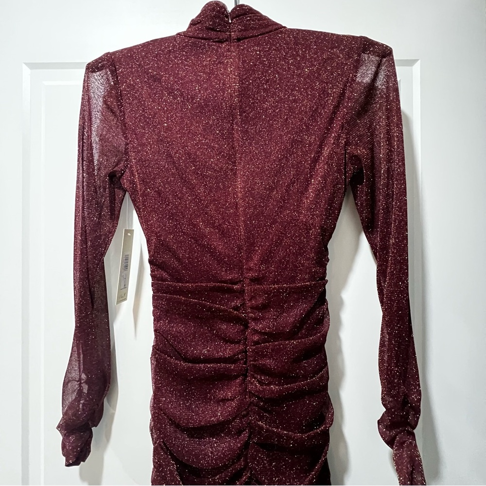 ELIZA J Ruched Shimmer Bodycon - Picture 7 of 12